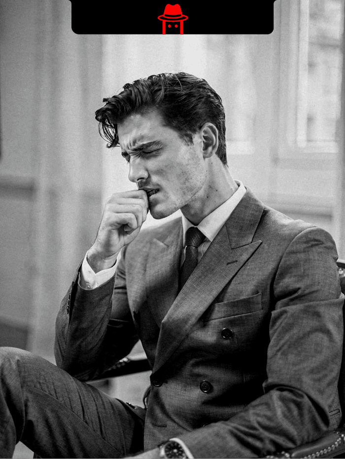 Hand at mouth — nail biting detected